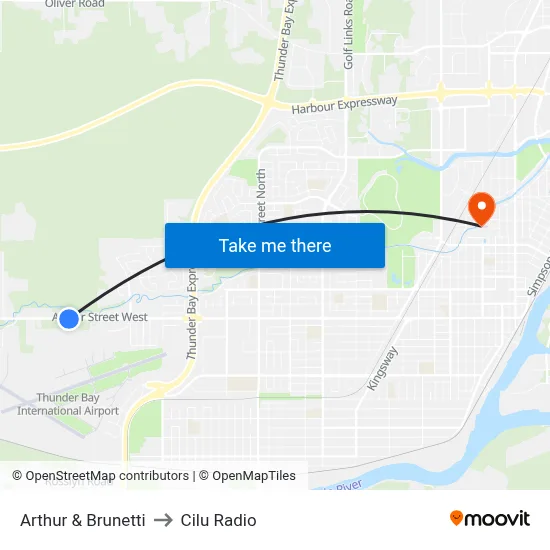 Arthur & Brunetti to Cilu Radio map