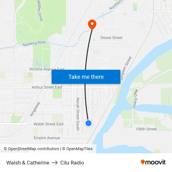 Walsh & Catherine to Cilu Radio map