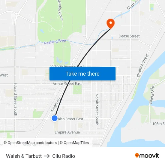 Walsh & Tarbutt to Cilu Radio map