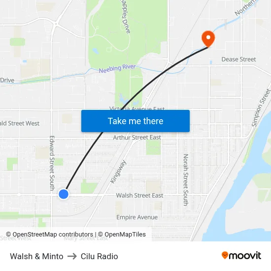 Walsh & Minto to Cilu Radio map