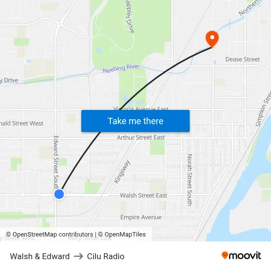 Walsh & Edward to Cilu Radio map