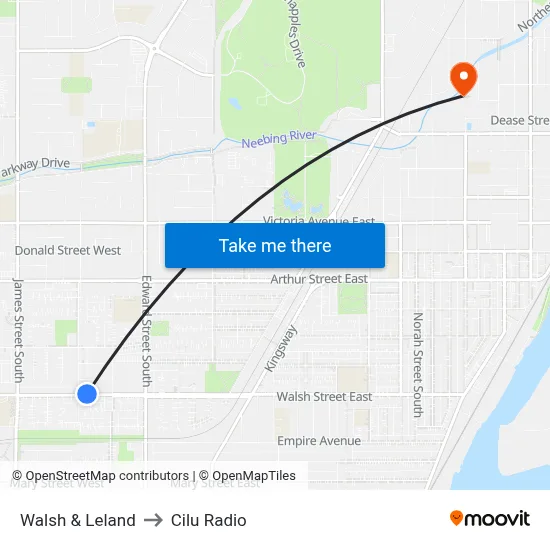 Walsh & Leland to Cilu Radio map