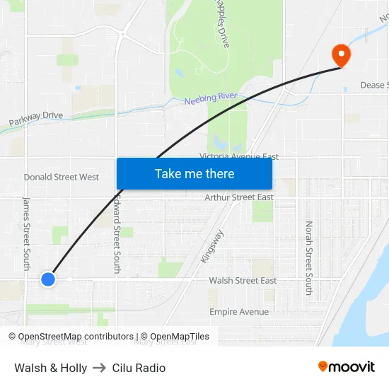 Walsh & Holly to Cilu Radio map