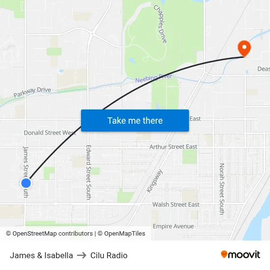 James & Isabella to Cilu Radio map