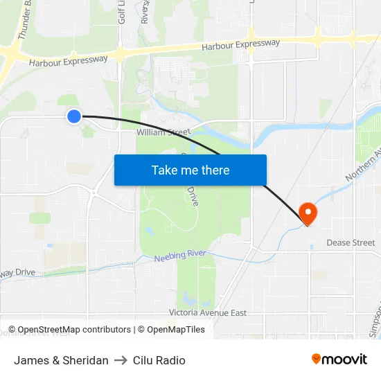 James & Sheridan to Cilu Radio map