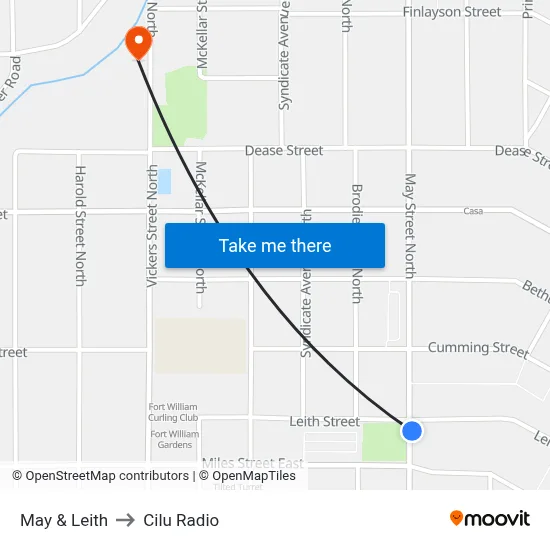 May & Leith to Cilu Radio map