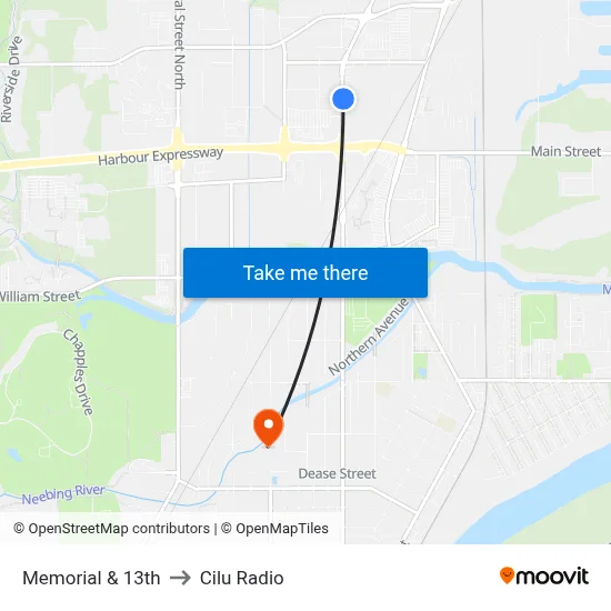 Memorial & 13th to Cilu Radio map