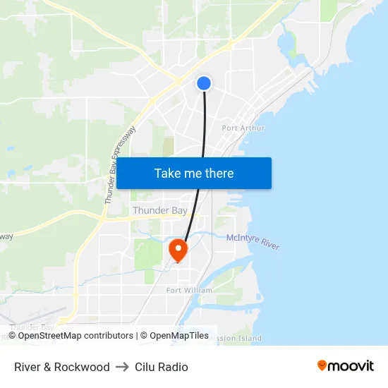 River & Rockwood to Cilu Radio map