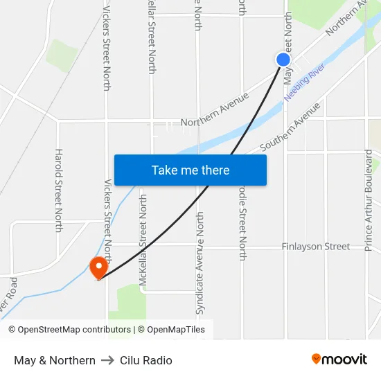 May & Northern to Cilu Radio map
