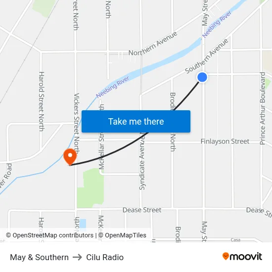 May & Southern to Cilu Radio map
