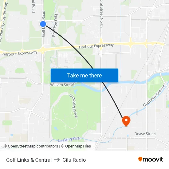 Golf Links & Central to Cilu Radio map