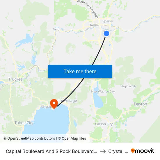 Capital Boulevard And S Rock Boulevard at Lawson to Crystal Bay map