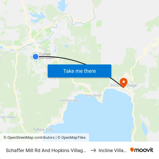 Schaffer Mill Rd And Hopkins Village Dr to Incline Village map