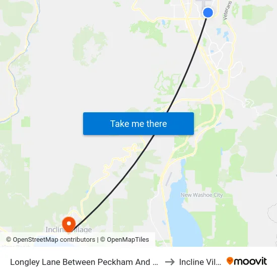 Longley Lane Between Peckham And Mira Loma to Incline Village map
