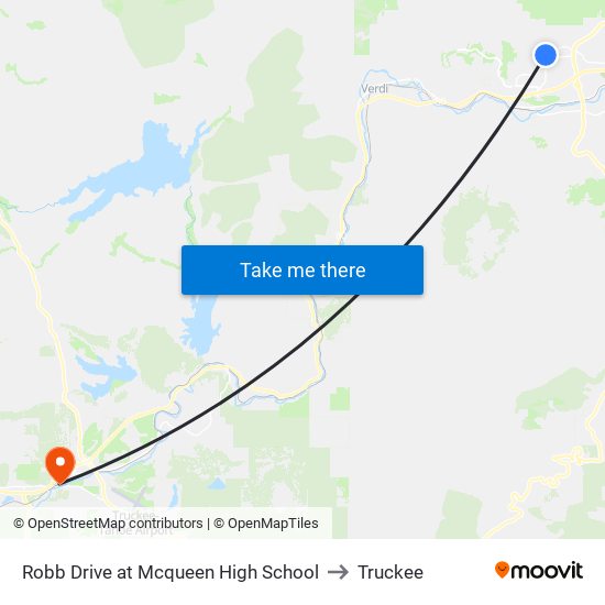 Robb Drive at Mcqueen High School to Truckee map