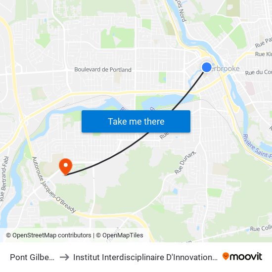 Pont Gilbert-Hyatt to Institut Interdisciplinaire D'Innovation Technologique (3it) map