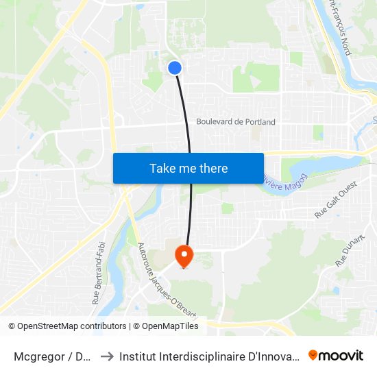 Mcgregor / Du Sauvignon to Institut Interdisciplinaire D'Innovation Technologique (3it) map