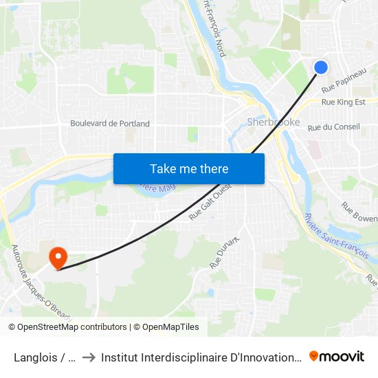 Langlois / Codère to Institut Interdisciplinaire D'Innovation Technologique (3it) map