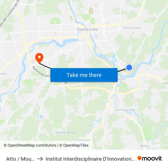 Atto / Moulton Hill to Institut Interdisciplinaire D'Innovation Technologique (3it) map