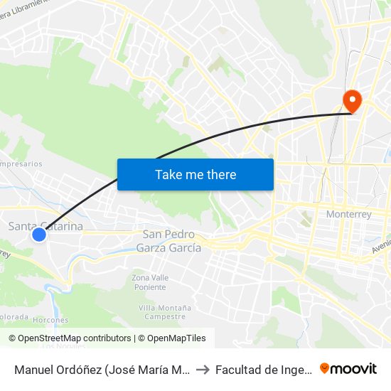 Manuel Ordóñez (José María Morelos Y Pavón - Reforma) to Facultad de Ingeniería Mecánica map