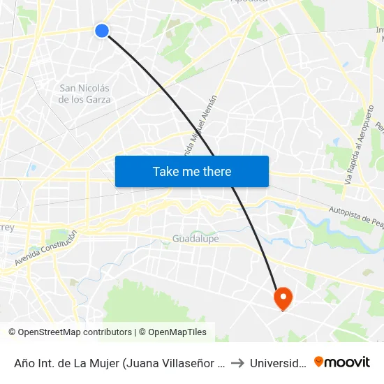 Año Int. de La Mujer (Juana Villaseñor - Concepción Barragán) to Universidad Edec map