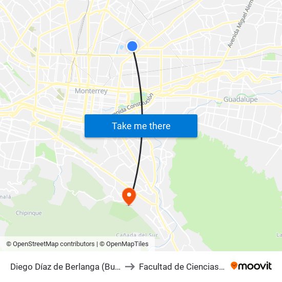 Diego Díaz de Berlanga (Buenos Aires - Los Ángeles) to Facultad de Ciencias de La Comunicacion map