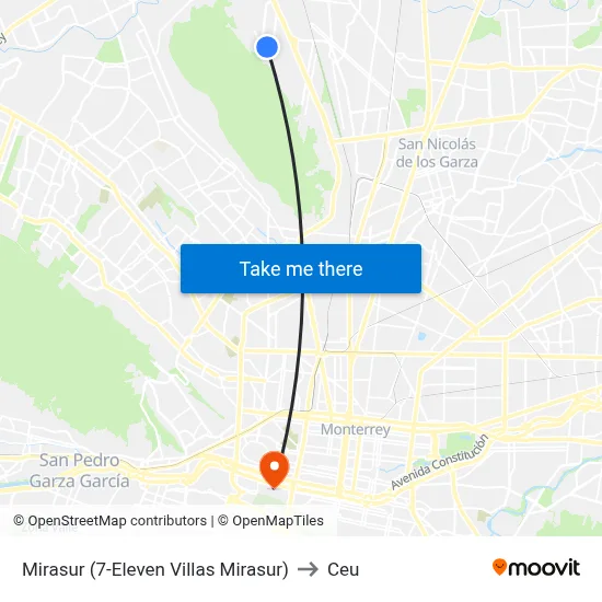 Mirasur (7-Eleven Villas Mirasur) to Ceu map