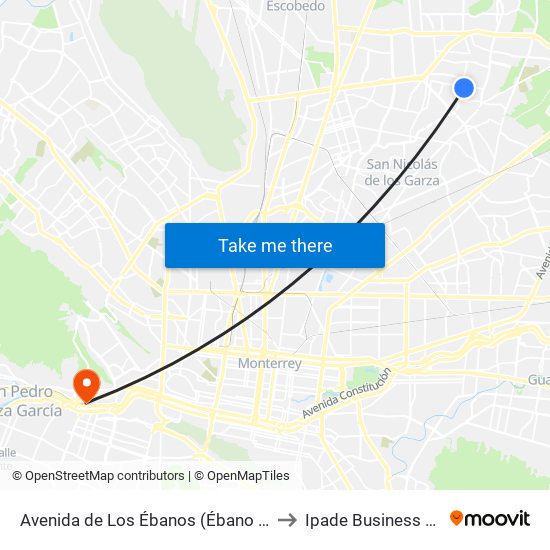 Avenida de Los Ébanos (Ébano - Fresnos) to Ipade Business School map