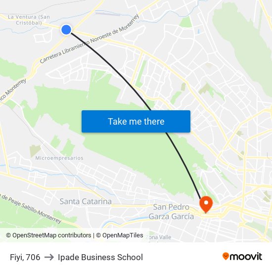 Fiyi, 706 to Ipade Business School map