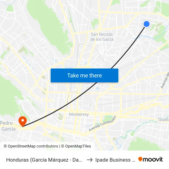 Honduras (García Márquez - Dante Alighieri) to Ipade Business School map