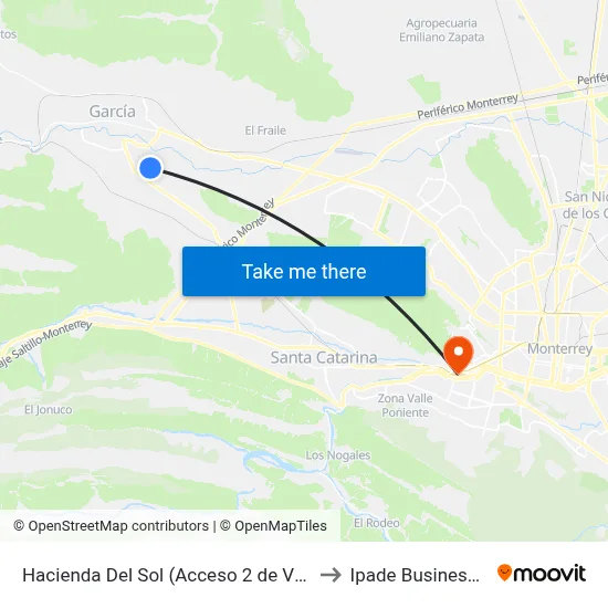 Hacienda Del Sol (Acceso 2 de Villas Del Álcali) to Ipade Business School map