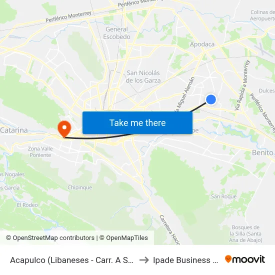 Acapulco (Libaneses - Carr. A San Miguel) to Ipade Business School map