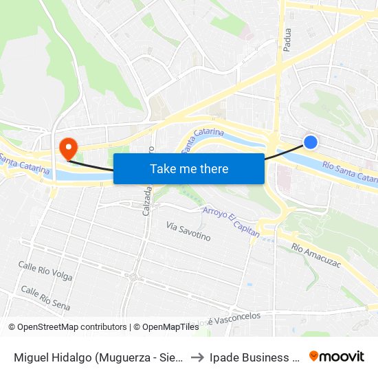 Miguel Hidalgo (Muguerza - Sierra Madre) to Ipade Business School map