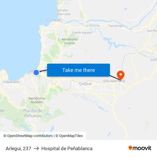 Arlegui, 237 to Hospital de Peñablanca map