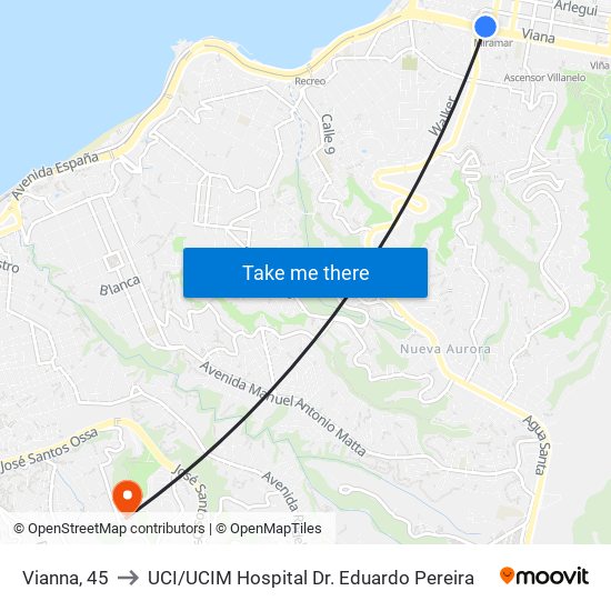 Vianna, 45 to UCI / UCIM Hospital Dr. Eduardo Pereira map