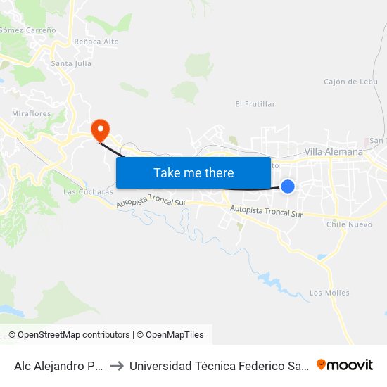 Alc Alejandro Peralta - Alnilam to Universidad Técnica Federico Santa María Sede Viña Del Mar map