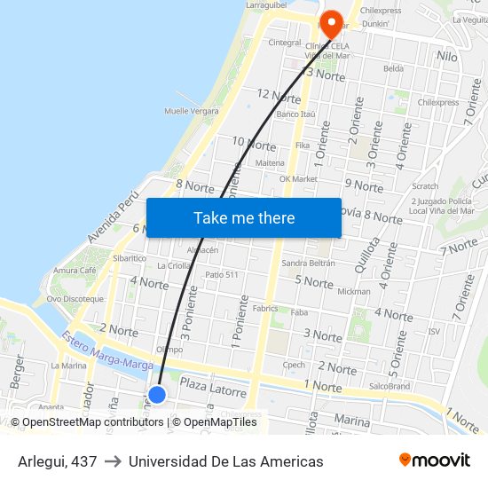 Arlegui, 437 to Universidad De Las Americas map