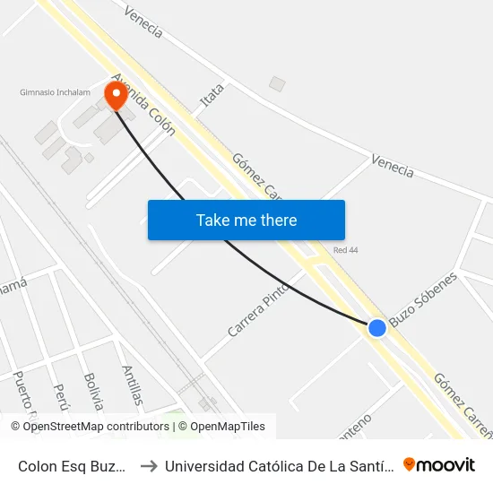 Colon Esq Buzo Sobenez to Universidad Católica De La Santísima Concepción map