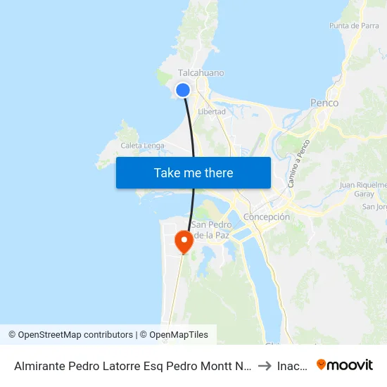 Almirante Pedro Latorre Esq Pedro Montt  Norte to Inacap map