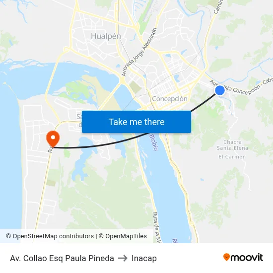 Av. Collao Esq Paula Pineda to Inacap map