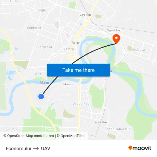 Economului to UAV map