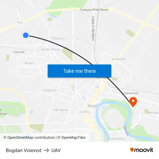 Bogdan Voievod to UAV map