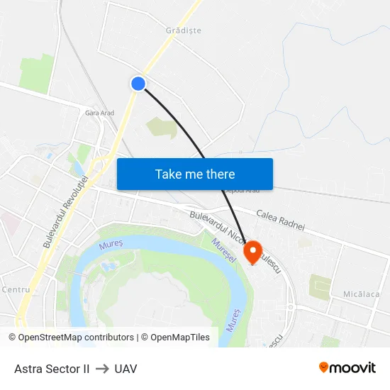 Astra Sector II to UAV map
