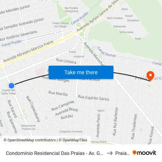 Condomínio Residencial Das Praias - Av. Guilhermina, 830 - Guilhermina, Praia Grande to Praia Grande map