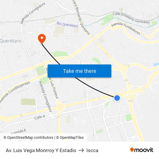 Av. Luis Vega Monrroy Y Estadio to Iscca map