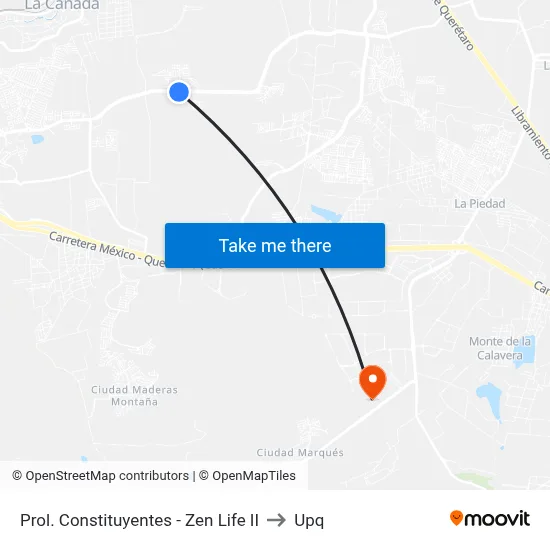 Prol. Constituyentes - Zen Life II to Upq map