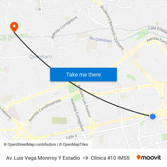 Av. Luis Vega Monrroy Y Estadio to Clínica #10 IMSS map