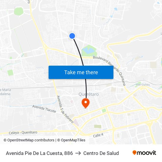 Avenida Pie De La Cuesta, 886 to Centro De Salud map