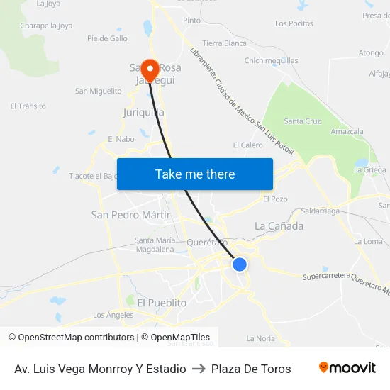 Av. Luis Vega Monrroy Y Estadio to Plaza De Toros map