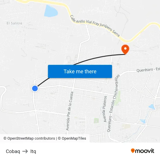 Cobaq to Itq map